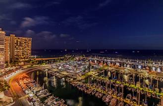 Marina at Night from the Condo Lanai! Marina at Night from the Condo Lanai!