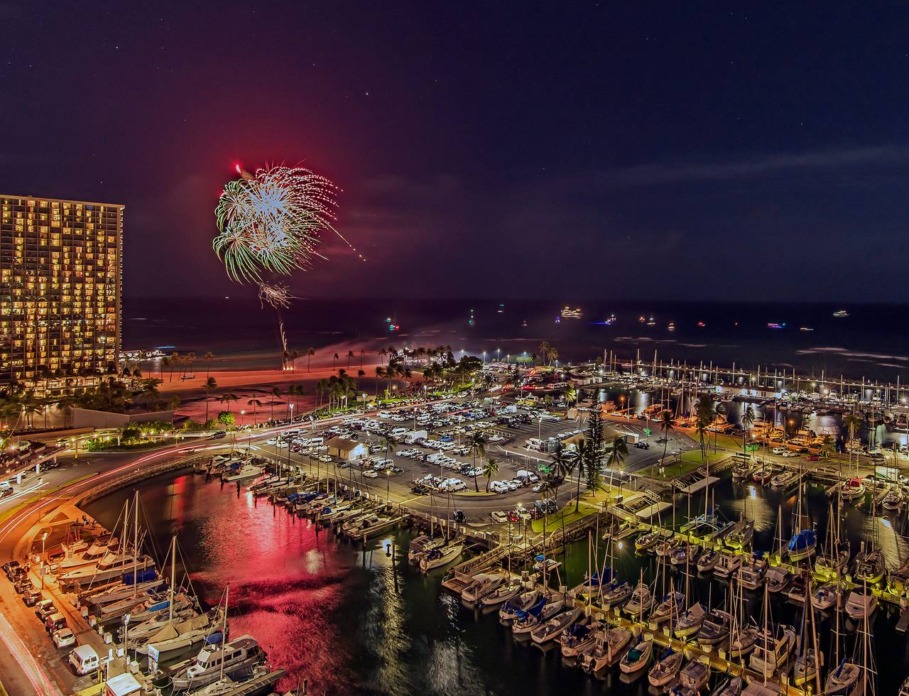 Private Romantic Fireworks Show from the Condo Private Romantic Fireworks Show from the Condo