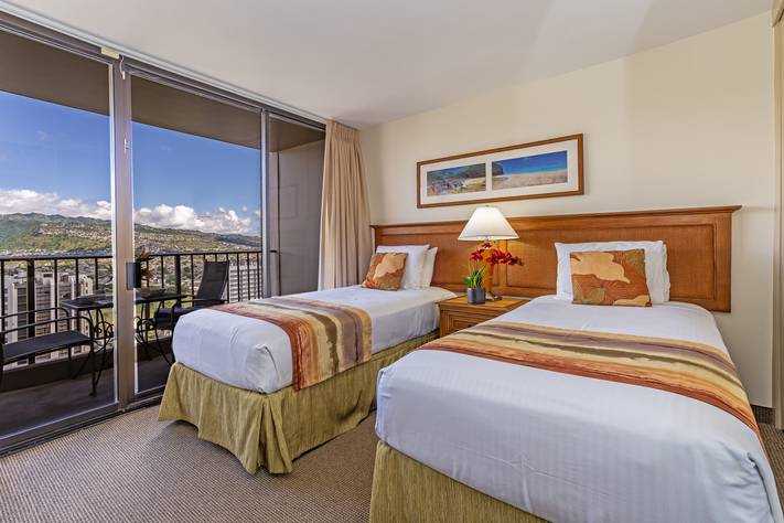 Charming Bedroom with Mountain View Charming Bedroom with Mountain View