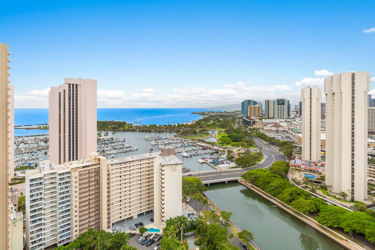 View of the Ala Wai Canal View of the Ala Wai Canal