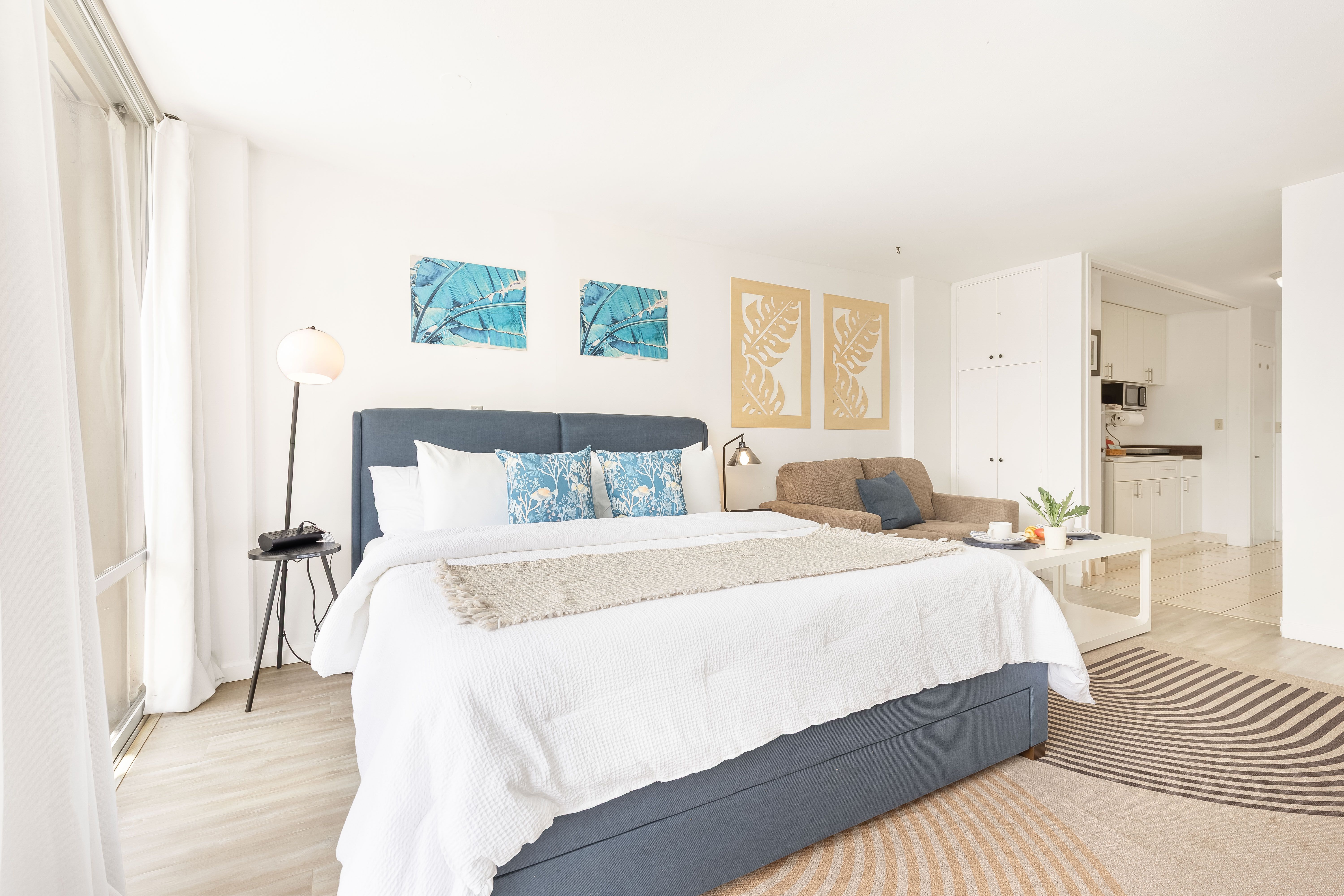 Sink into comfort with a spacious king bed retreat