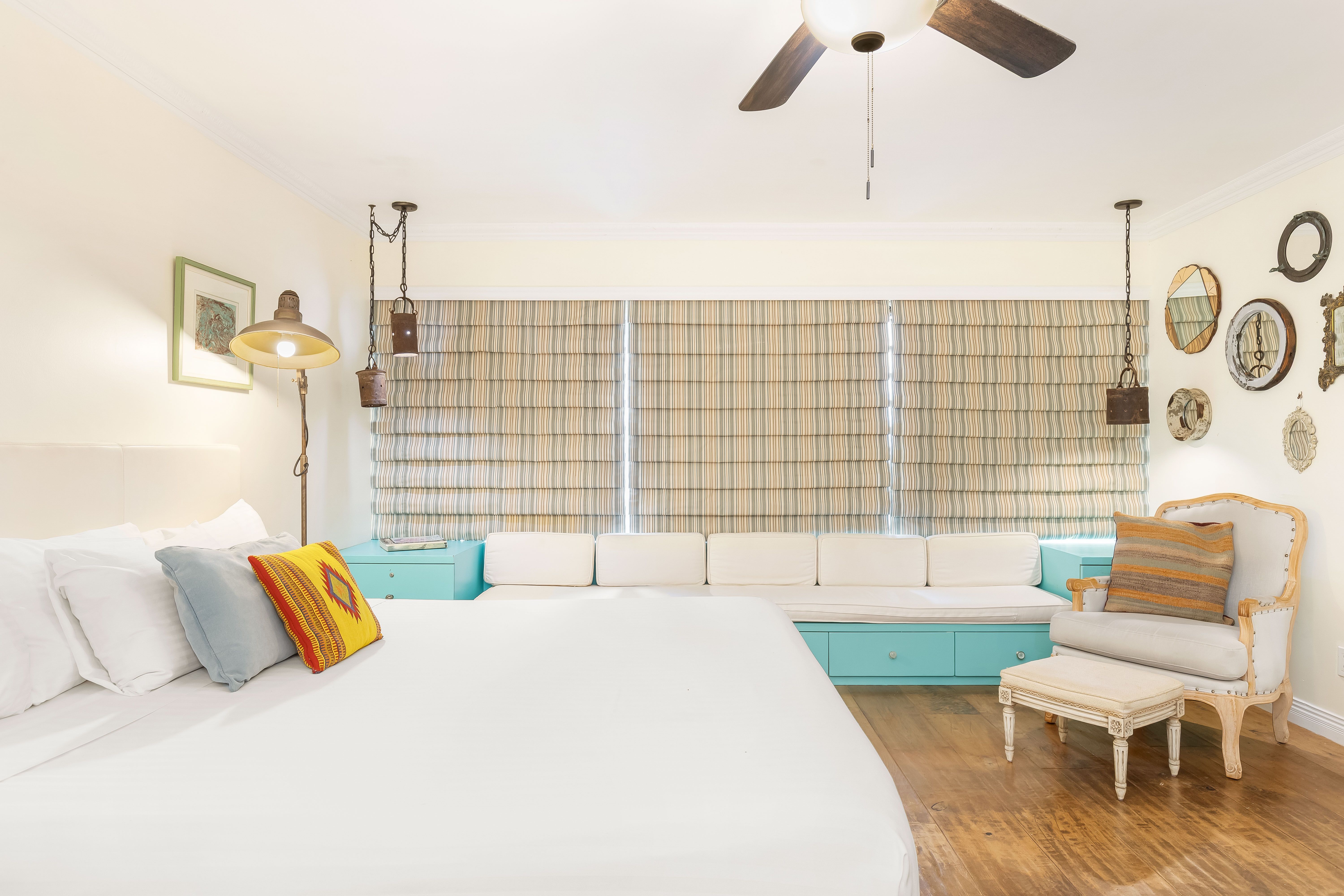 Enjoy privacy and comfort with the shades drawn