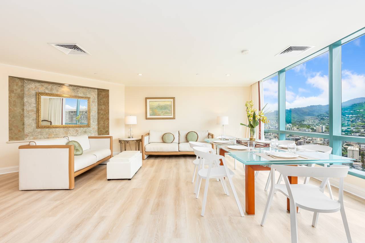Bright and open living and dining space Bright and open living and dining space