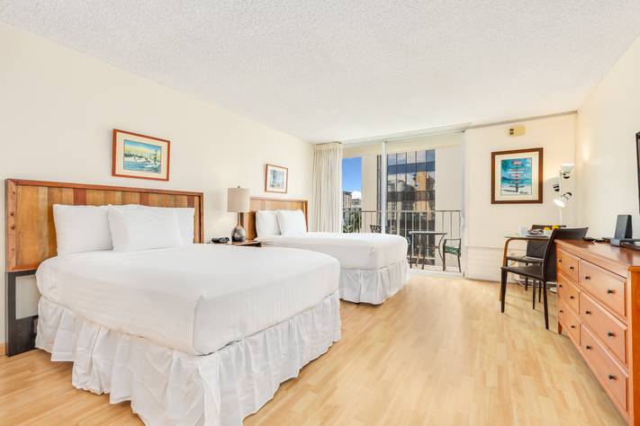 Studio with 2 Full Beds and Window AC Studio with 2 Full Beds and Window AC