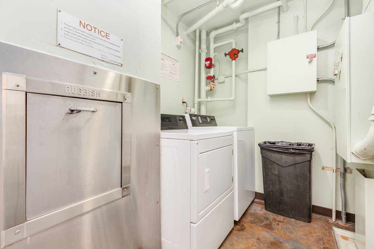 Laundry Room and Trash Chute on Each Floor Laundry Room and Trash Chute on Each Floor