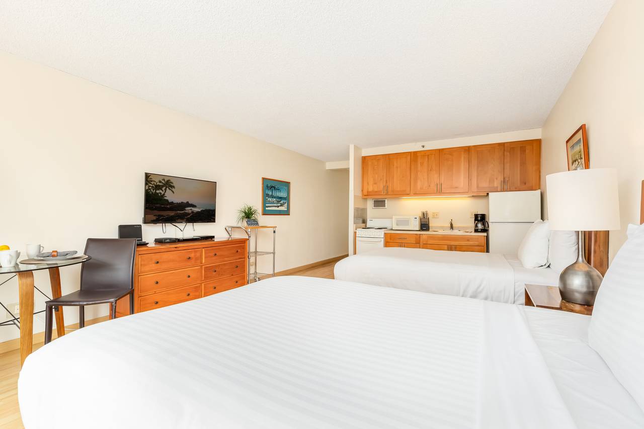 Studio with 2 Full Beds and Flat Screen TV Studio with 2 Full Beds and Flat Screen TV