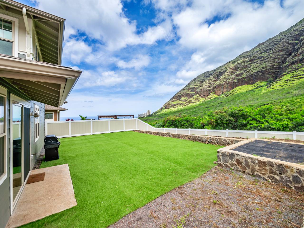 Backyard and ocean view Backyard and ocean view