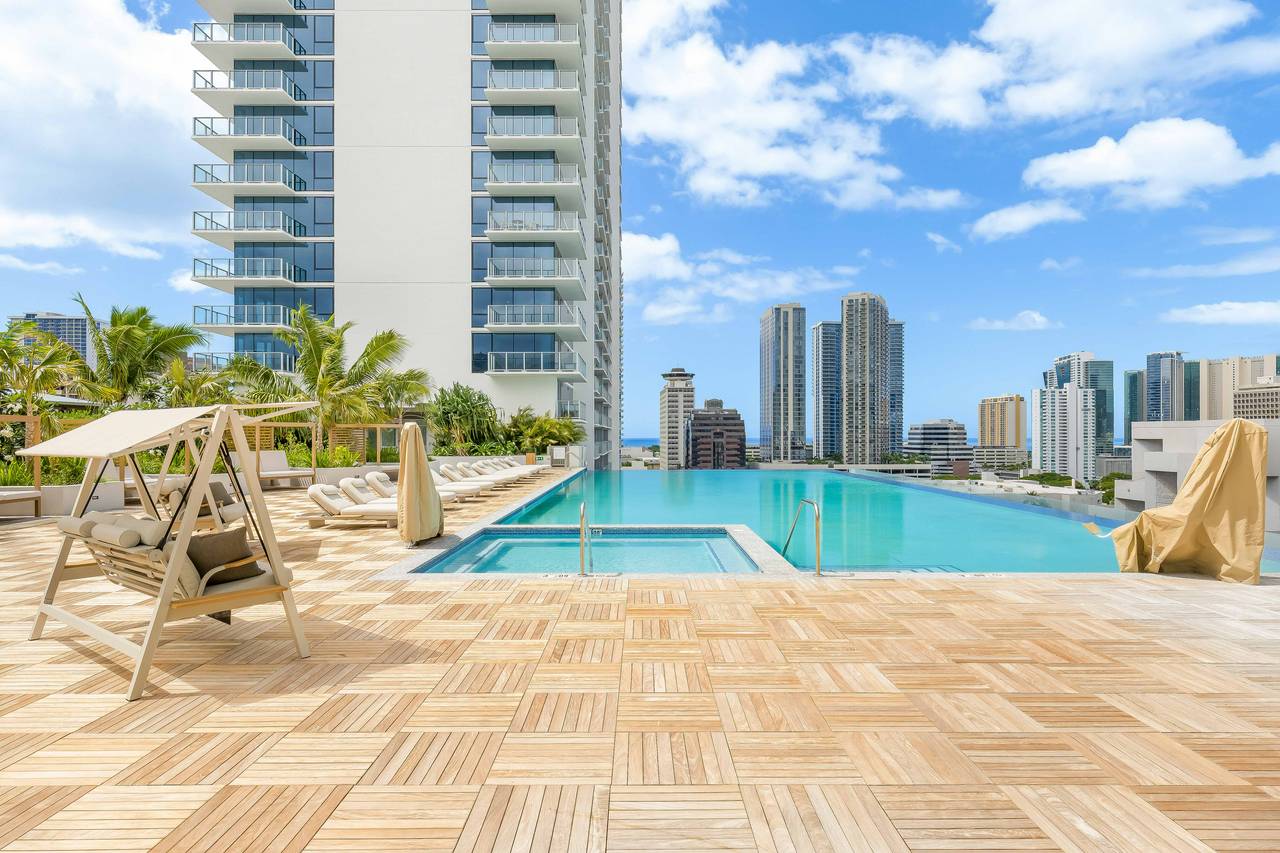 Take a refreshing dip in the sparkling pool Take a refreshing dip in the sparkling pool