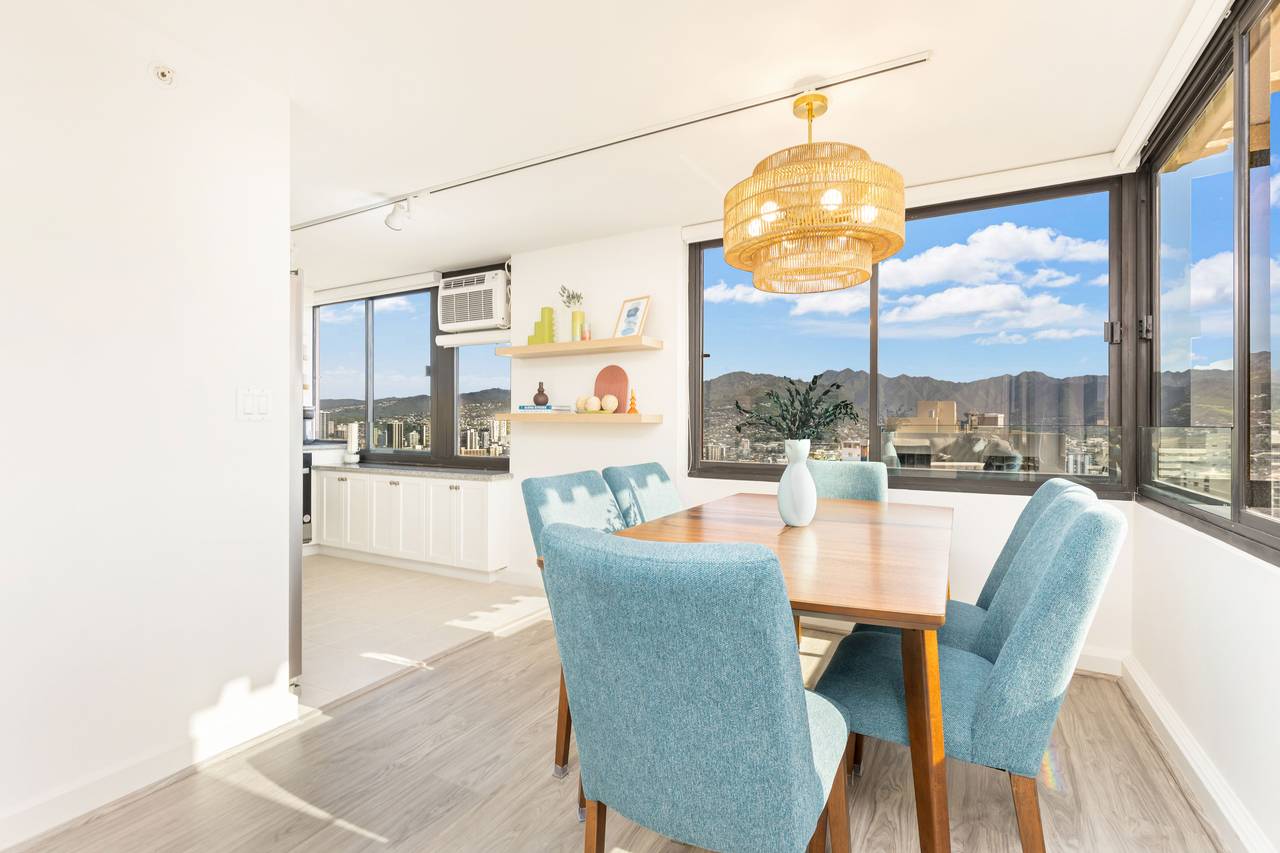 Inviting dining table for shared meals. Inviting dining table for shared meals.