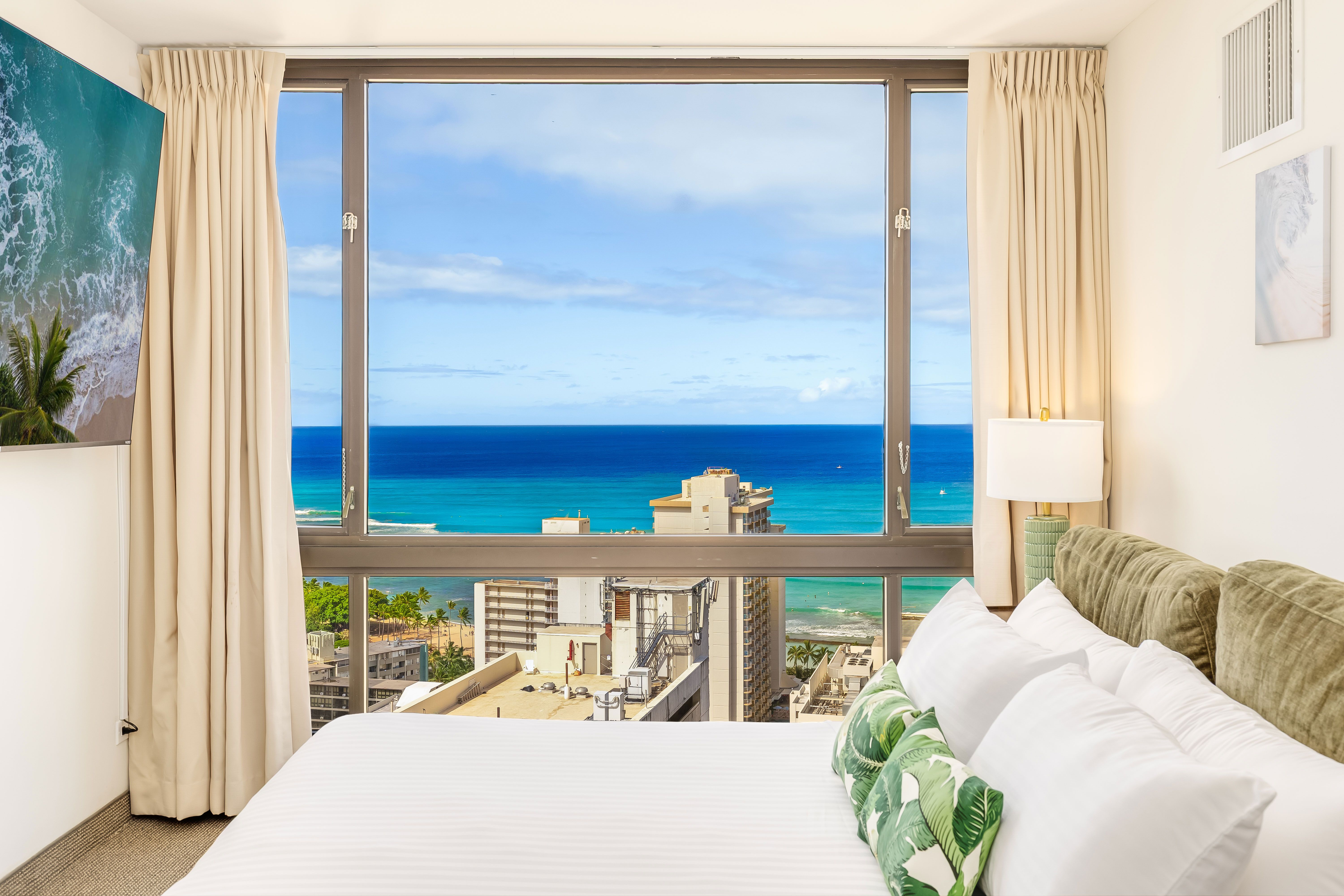 Wake up to endless shades of blue every morning