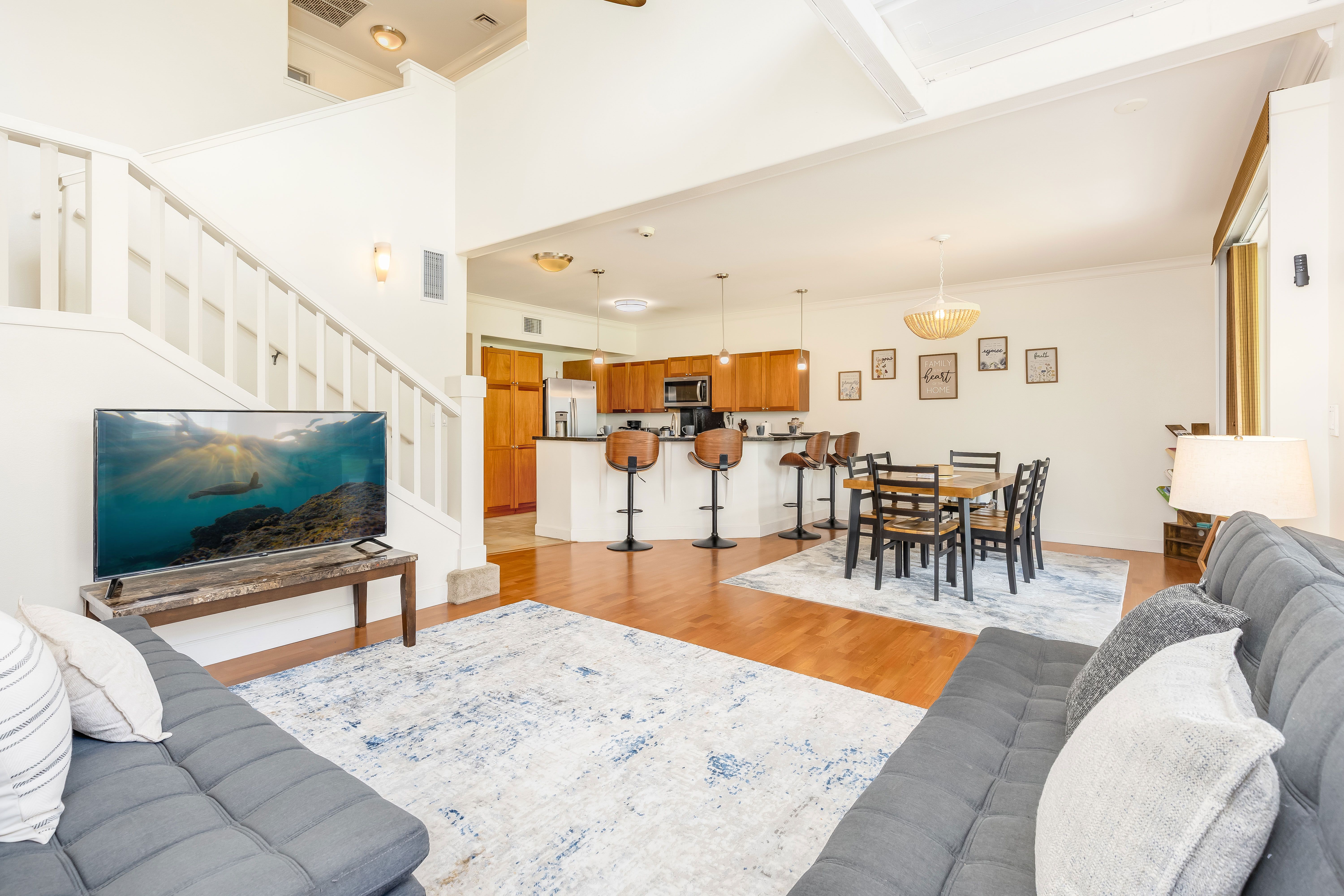 Bright, open living space for relaxing and gathering