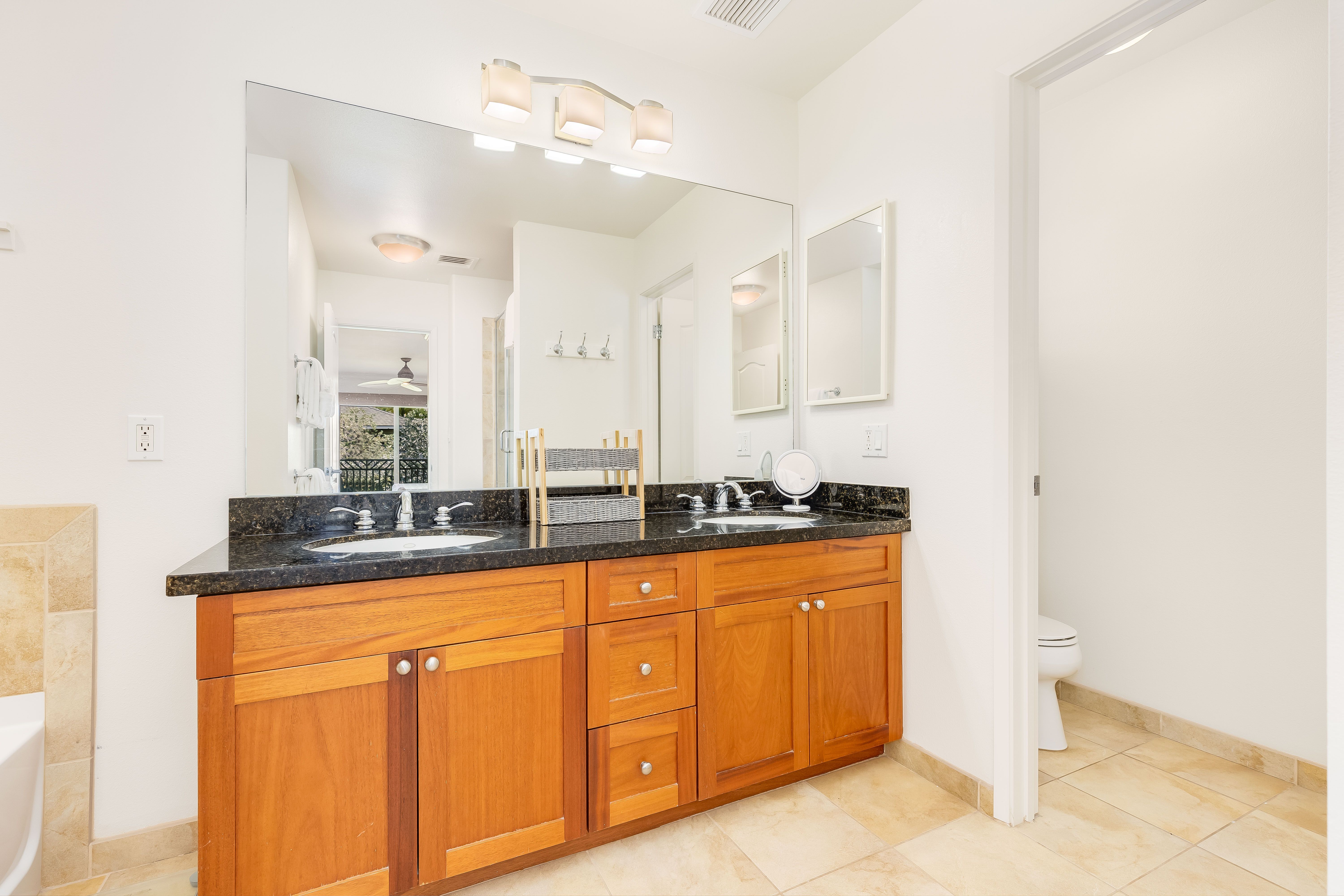 Added privacy with an enclosed toilet area