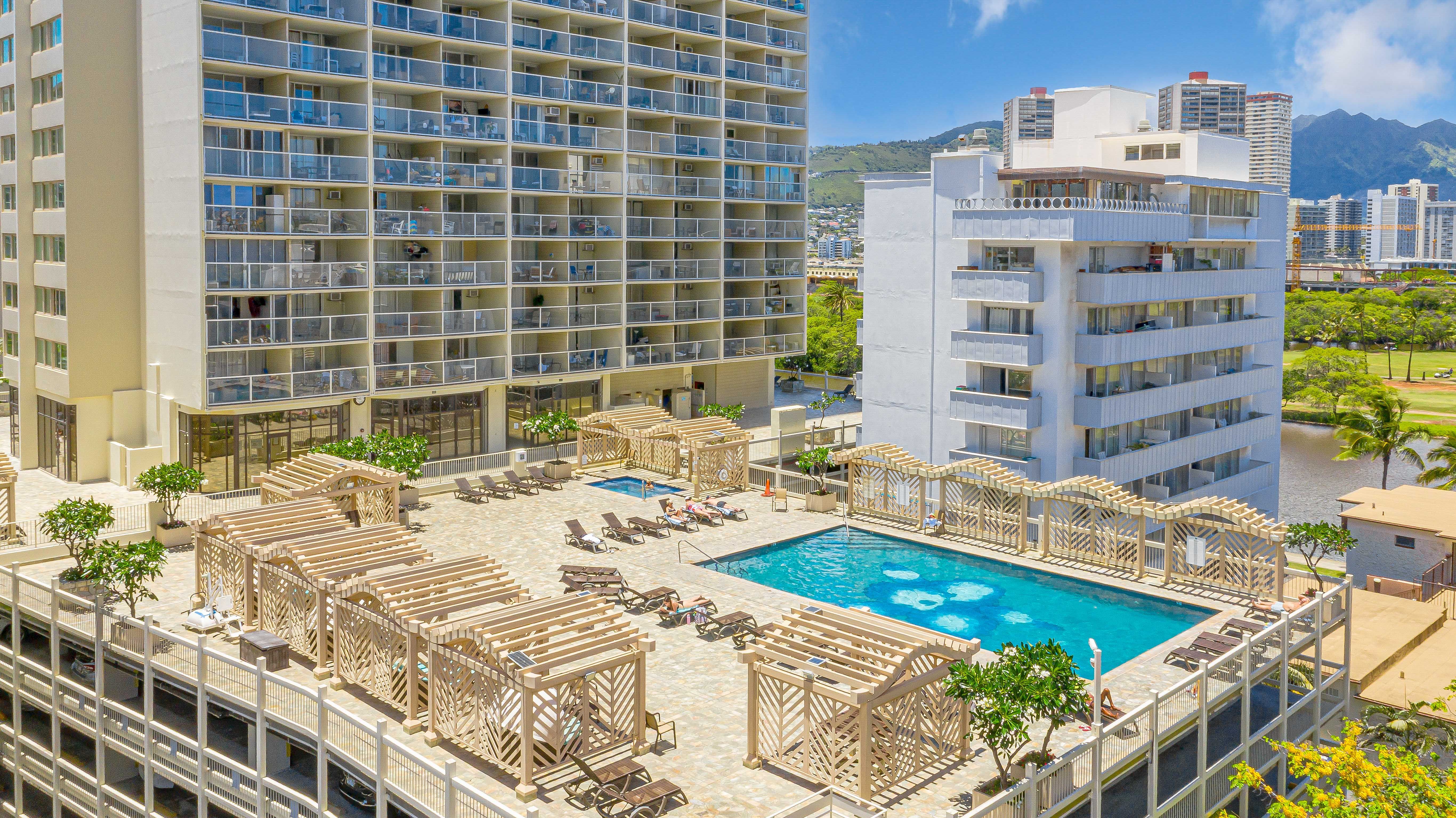 Your tropical escape starts at the pool deck