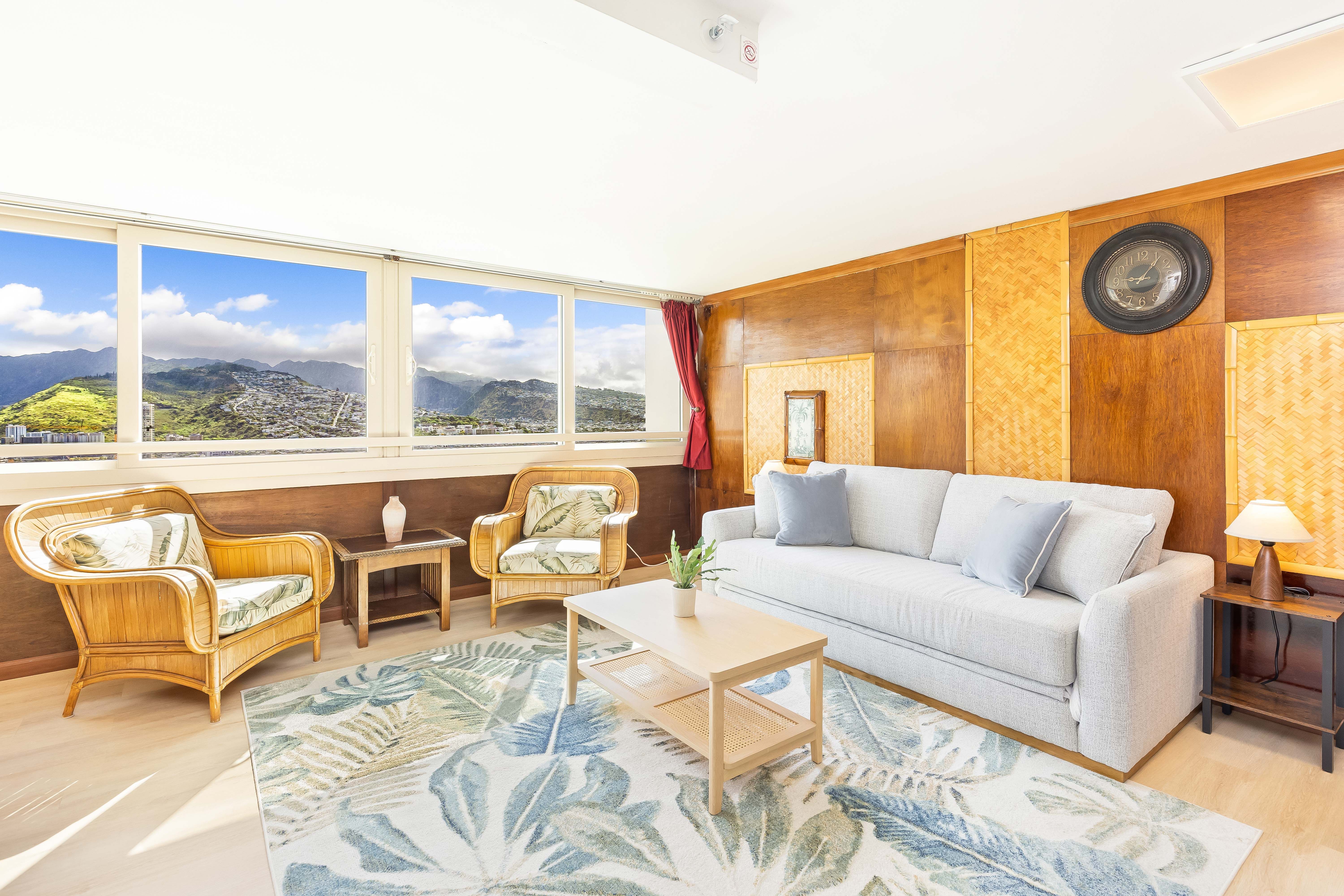 A comfortable living room made for relaxing