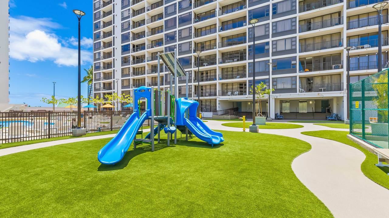 Little guests will love the on-site playground Little guests will love the on-site playground