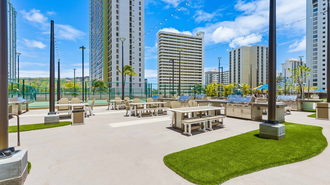 Grill and gather at the convenient barbecue area Grill and gather at the convenient barbecue area