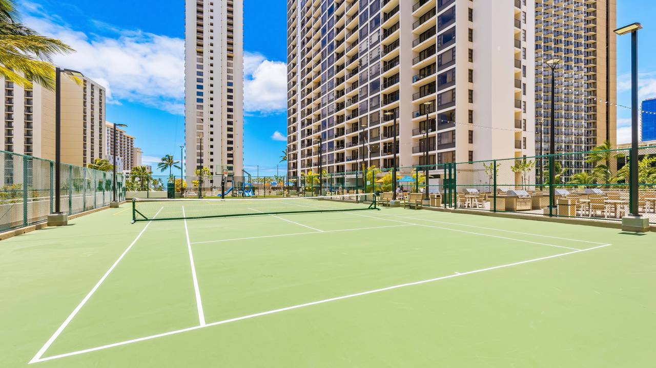 Challenge your travel companions on the tennis court Challenge your travel companions on the tennis court