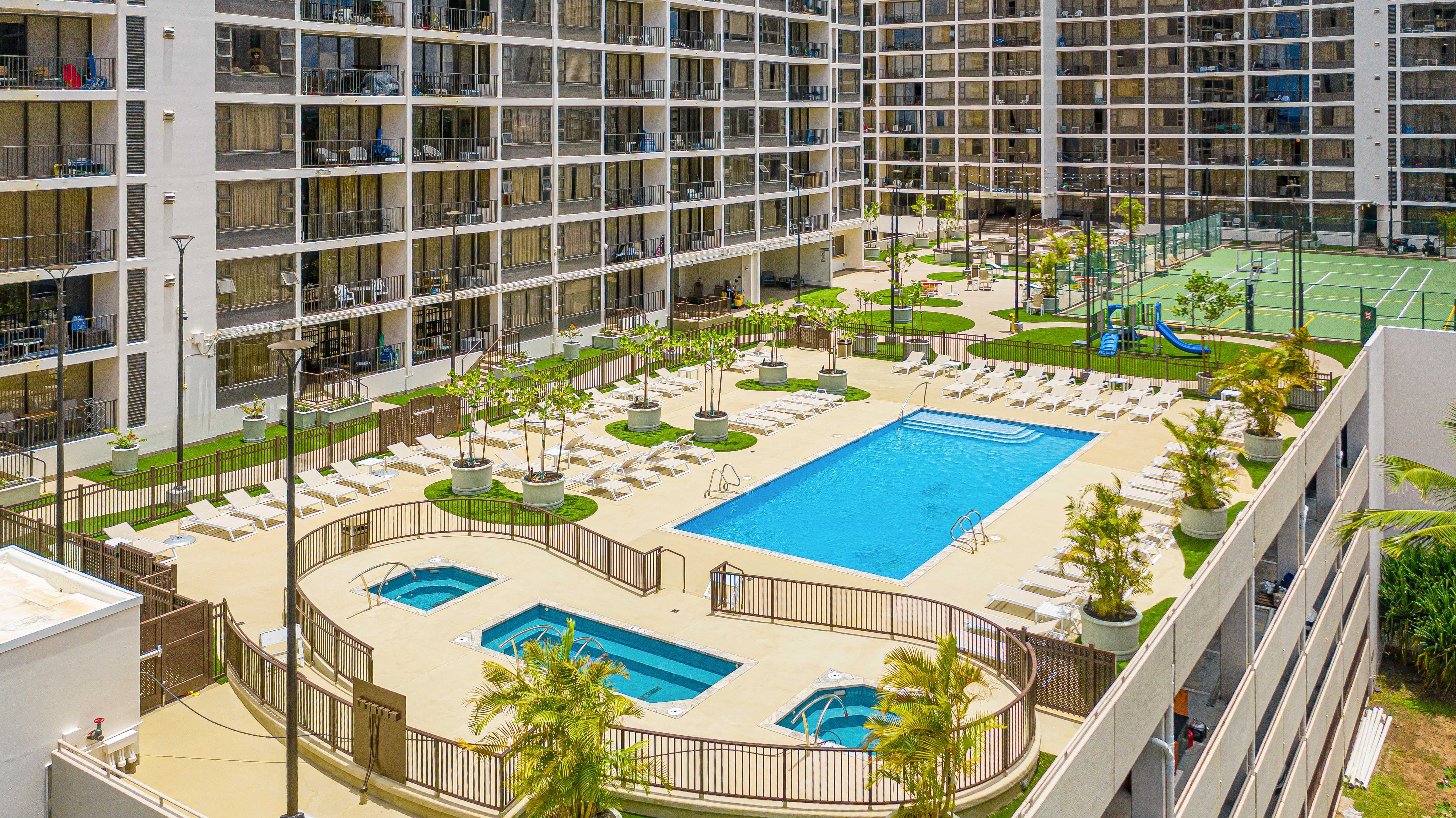 Relax, play, and unwind on the spacious amenity deck