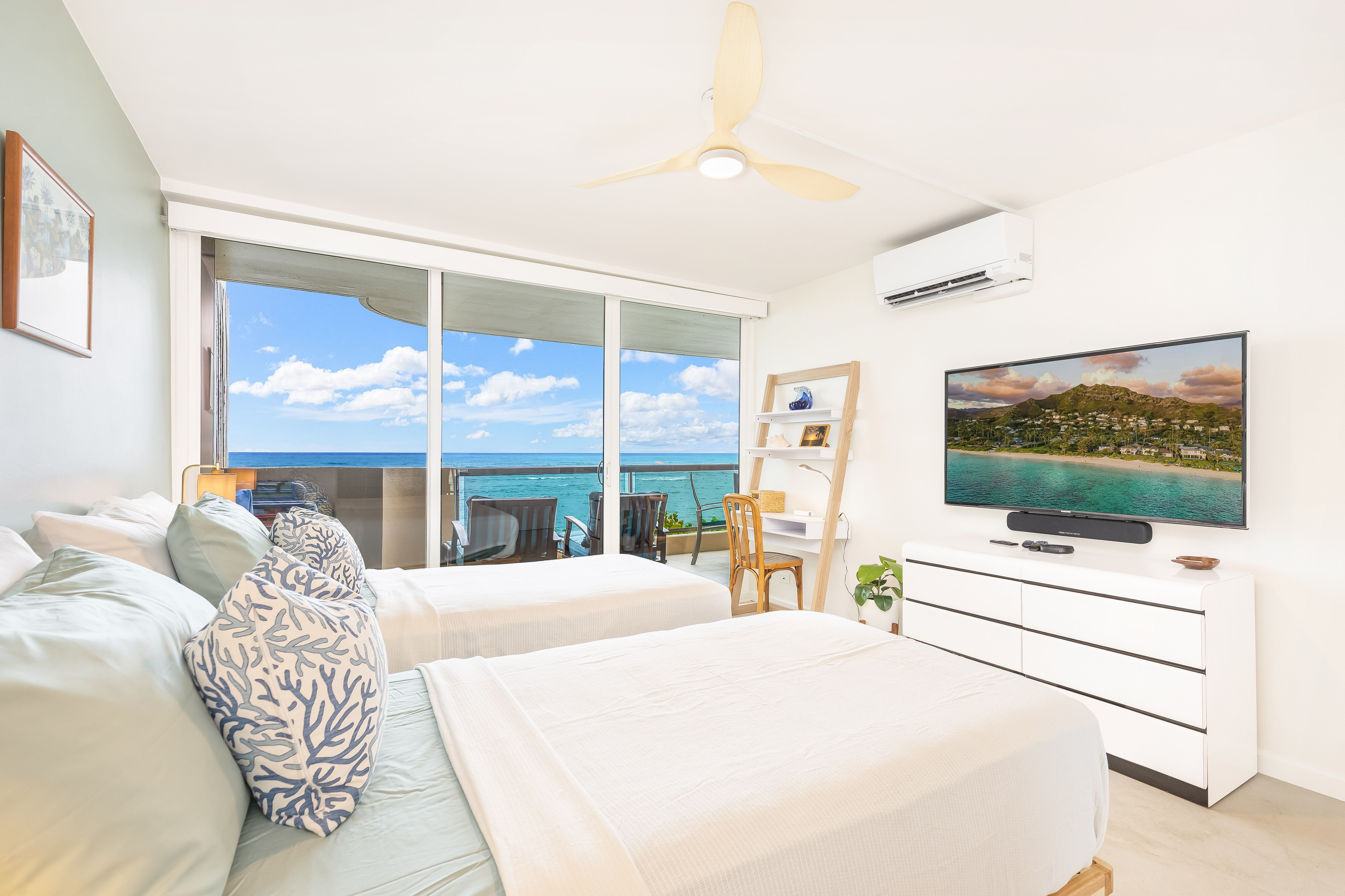 Relax in bed while watching your favorite shows