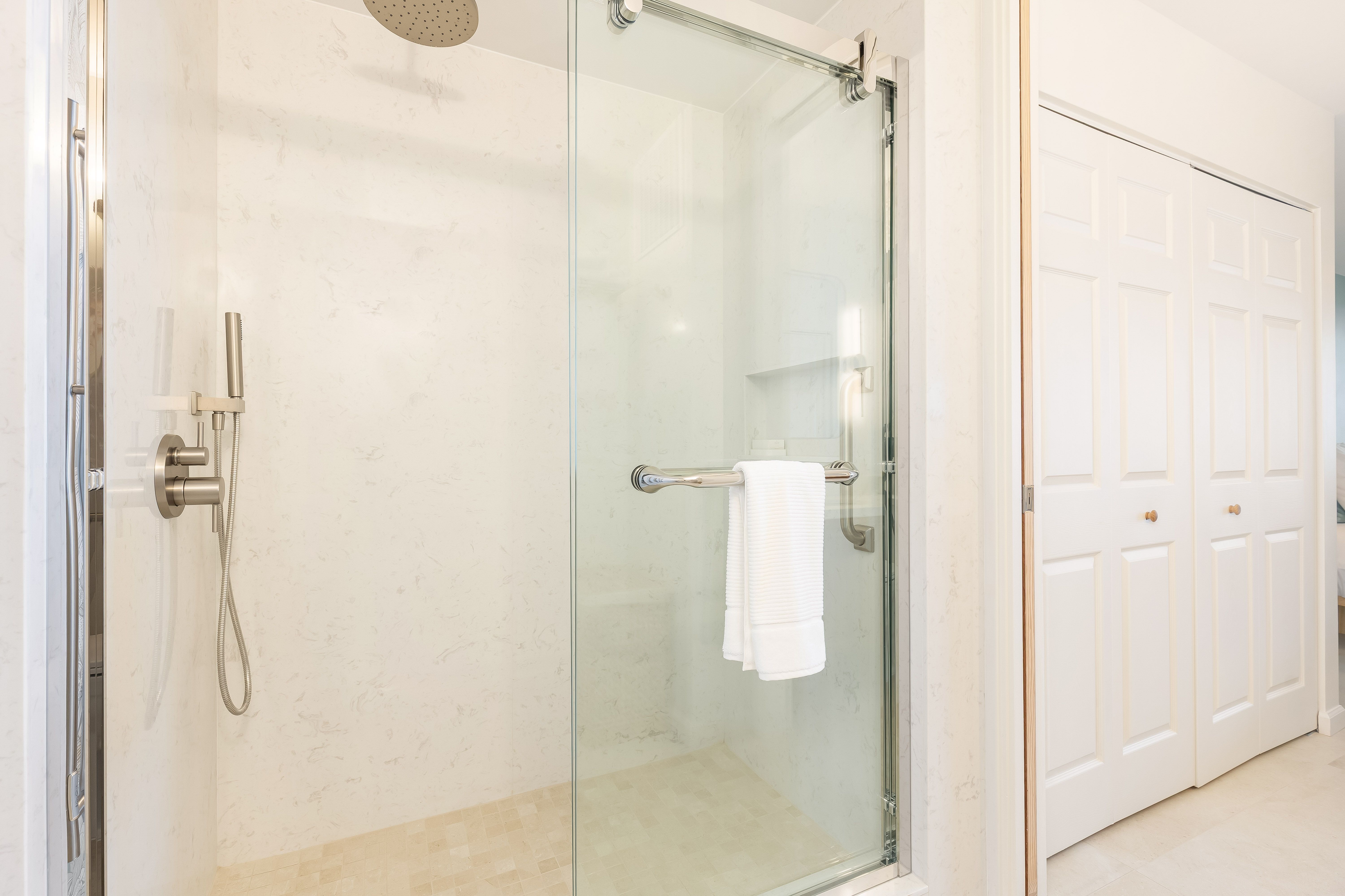 Refresh in the beautifully renovated shower