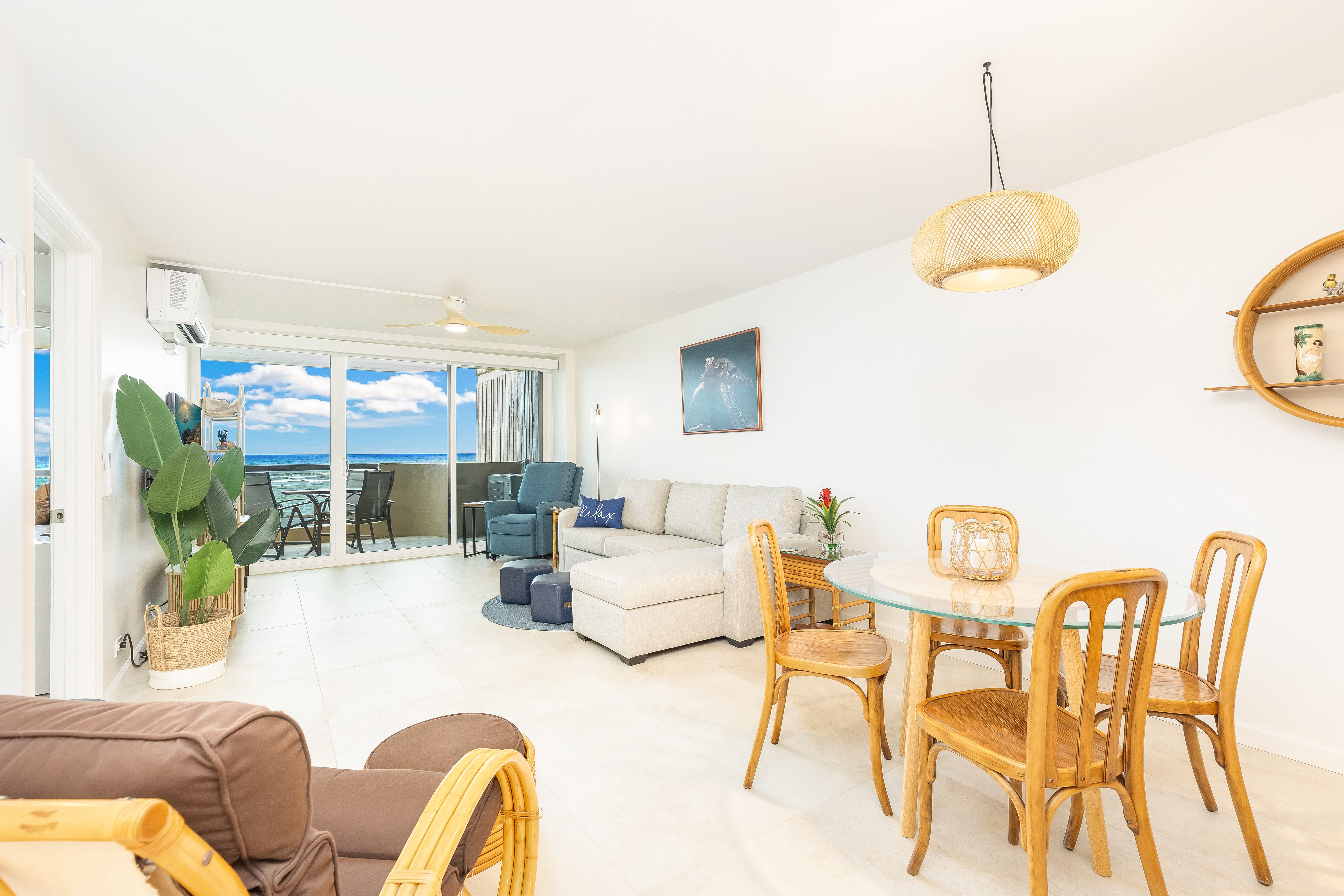 Open living and dining space designed for relaxing