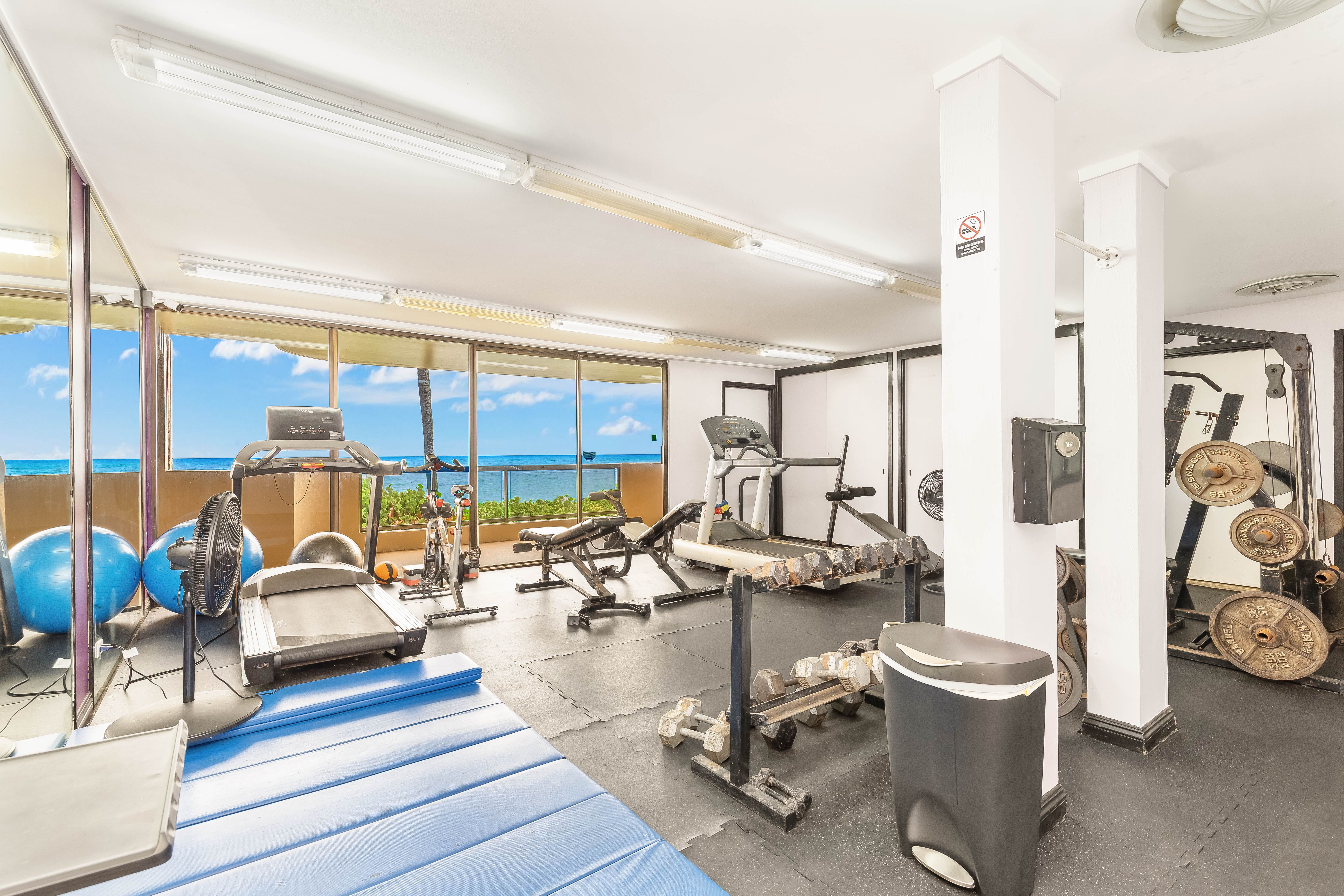 Stay active during your vacation in the fitness room