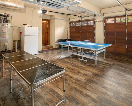 Garage game room with ping pong!