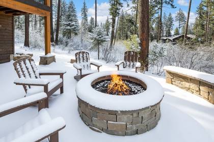 Firepit in Snow
