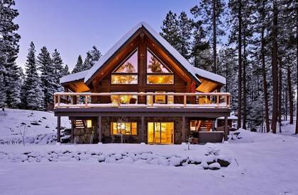 Exterior Snow at Twilight