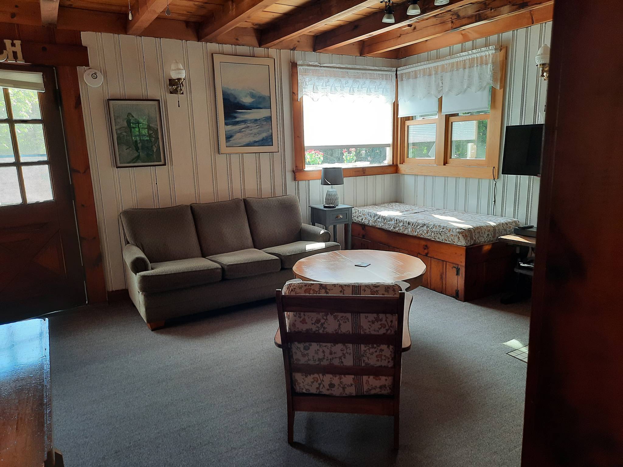Rustic cabin decor. - Picture of The Cabin, Surrey - Tripadvisor