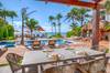 Outdoor Dining Area with Pool and Ocean Views