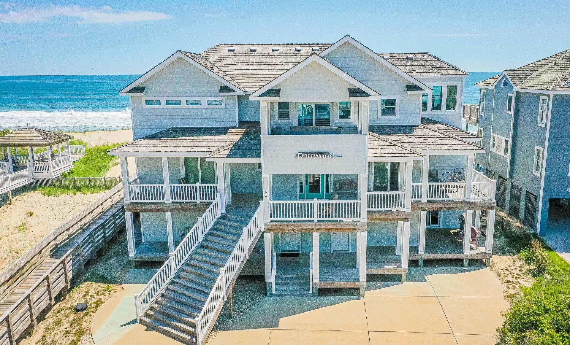Book Driftwood Oceanfront OBX Vacation Rental