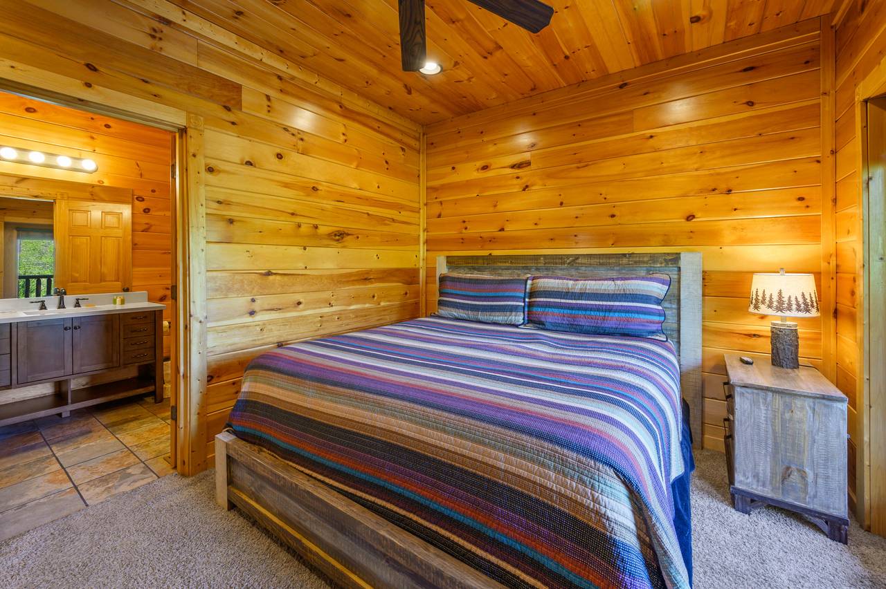 Lower level king Bedroom with en-suite bath, flat screen TV, and Lower level king Bedroom with en-suite bath, flat screen TV, and