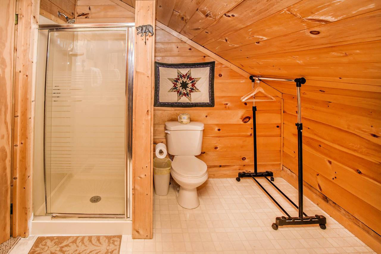 Upper level - full bath with stand-up shower Upper level - full bath with stand-up shower