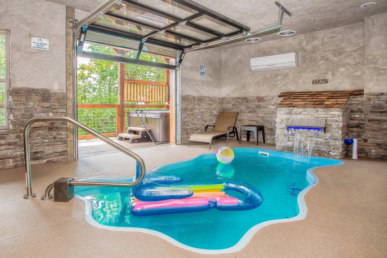 <span class="name">Splash in your own private indoor heated pool.</span> <span class="name">Splash in your own private indoor heated pool.</span>