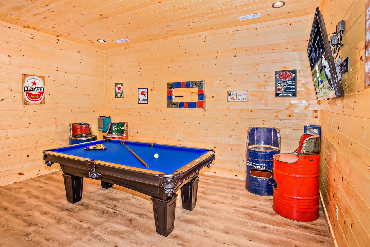 Pool Table and Flat Screen TV Pool Table and Flat Screen TV