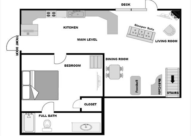 Main Level Floor Plan