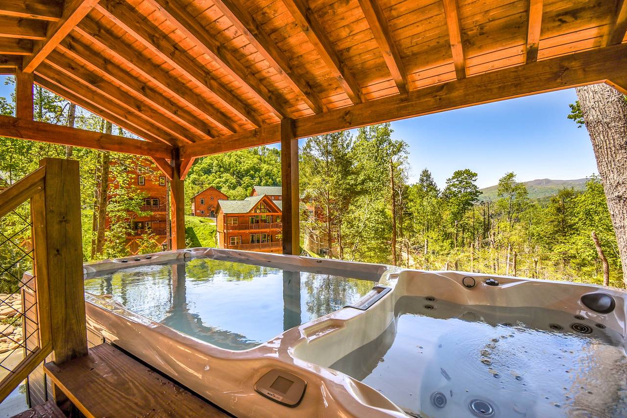 Covered swim spa — rain or shine relaxation Covered swim spa — rain or shine relaxation