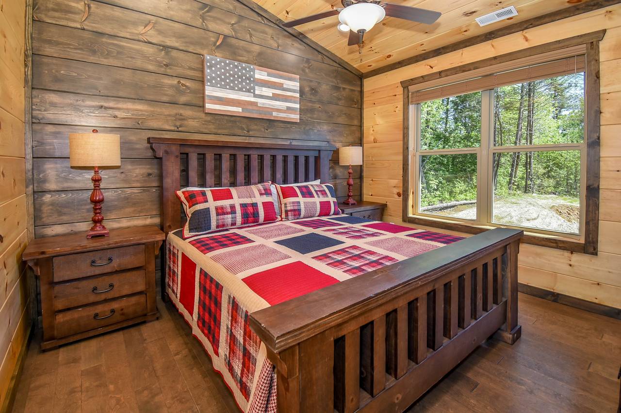 Upper-level king bedroom with private en-suite bath (2) Upper-level king bedroom with private en-suite bath (2)