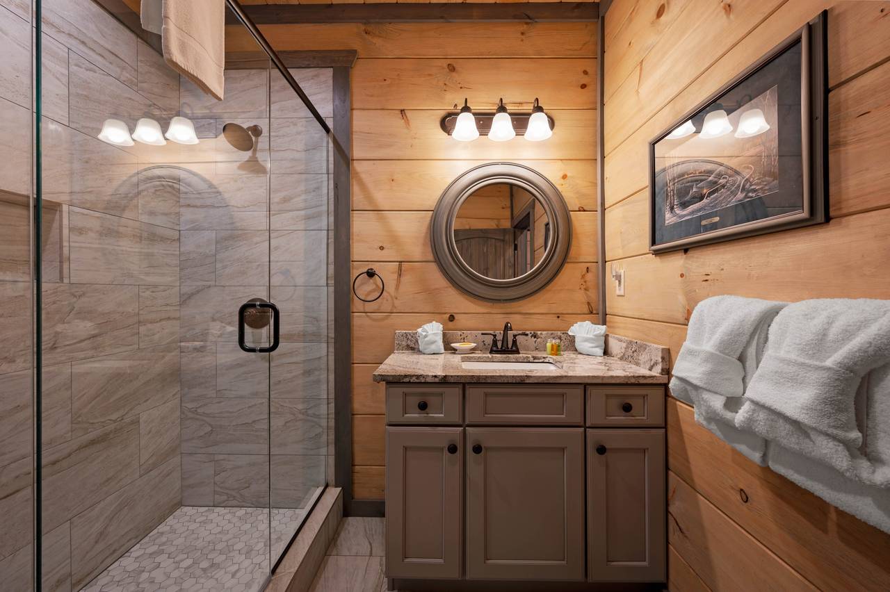 Full Bathroom with Vertical Shower Full Bathroom with Vertical Shower