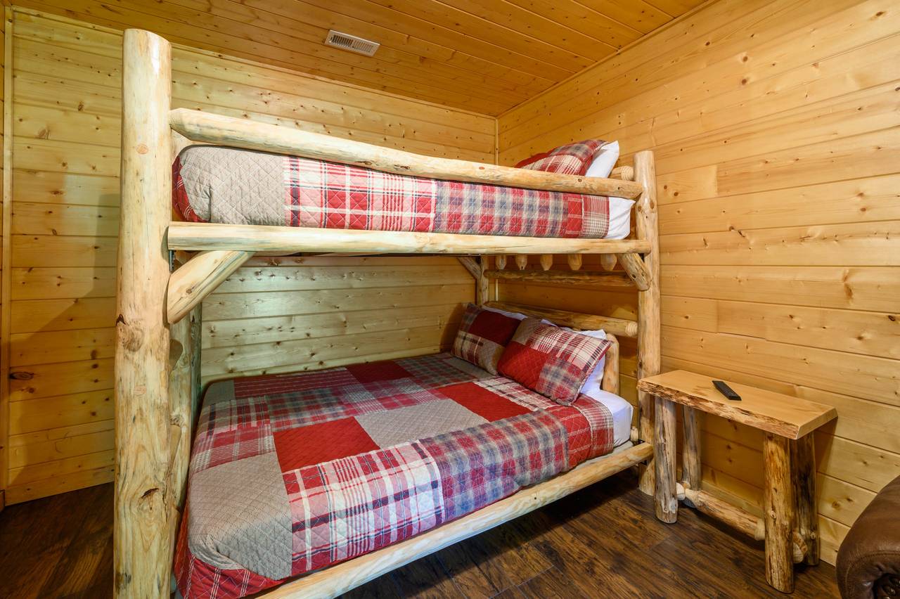 Lower level Queen over Queen Bunk Bed Lower level Queen over Queen Bunk Bed