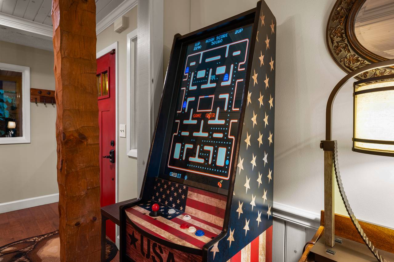 Pool table and multi-cade arcade - set to free play Pool table and multi-cade arcade - set to free play