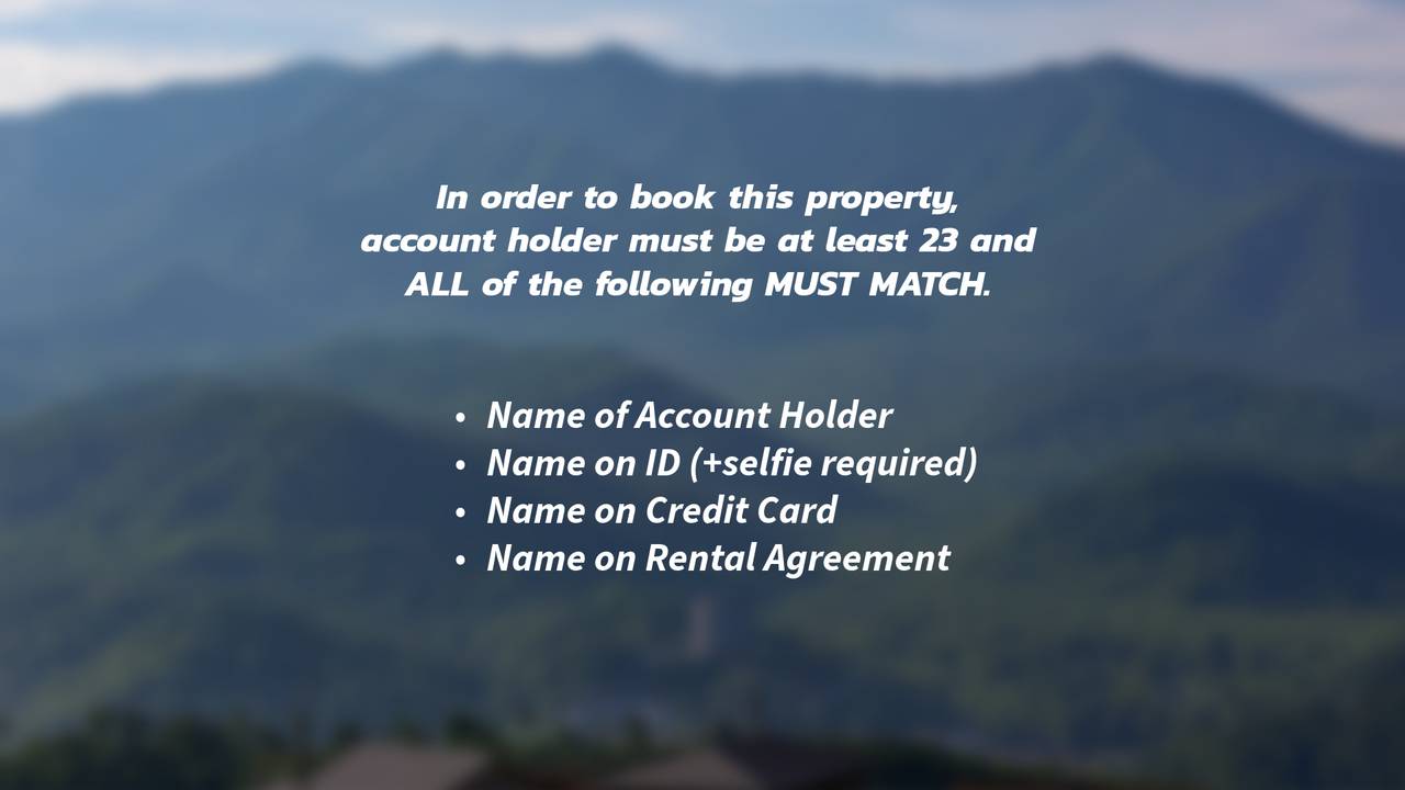 Booking Requirements Booking Requirements