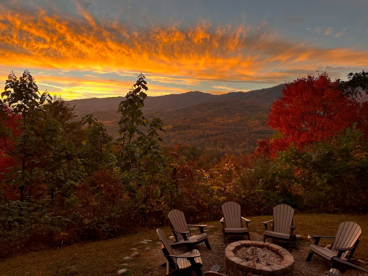 Gorgeous views of the Smoky Mountains! Gorgeous views of the Smoky Mountains!