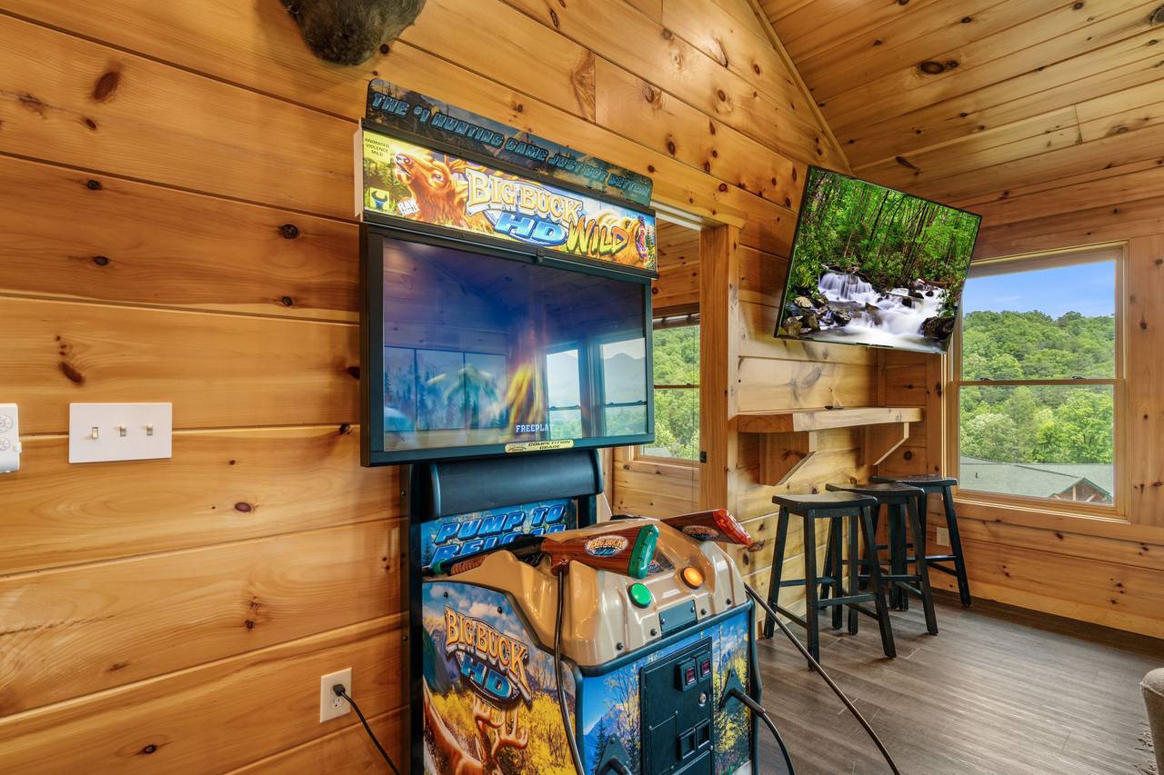 Gaming area with multi-cade, Buck Hunter & arcades Gaming area with multi-cade, Buck Hunter & arcades