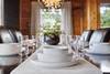 Spacious dining table seats 10 comfortably Spacious dining table seats 10 comfortably