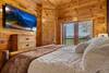 Lower-level king bedroom with plush bedding Lower-level king bedroom with plush bedding