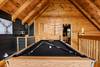 Billiards loft with pool table & dart board Billiards loft with pool table & dart board
