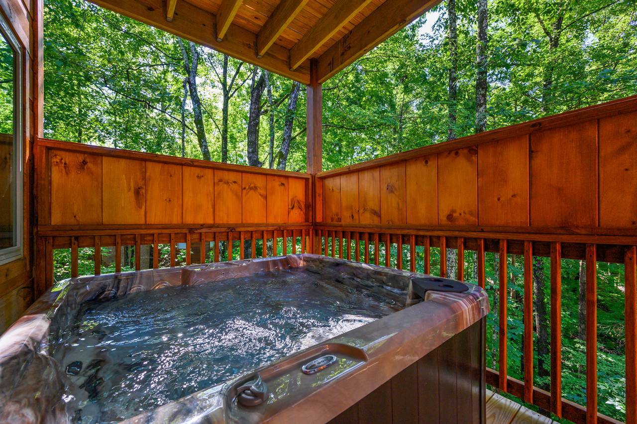 Private outdoor hot tub Private outdoor hot tub