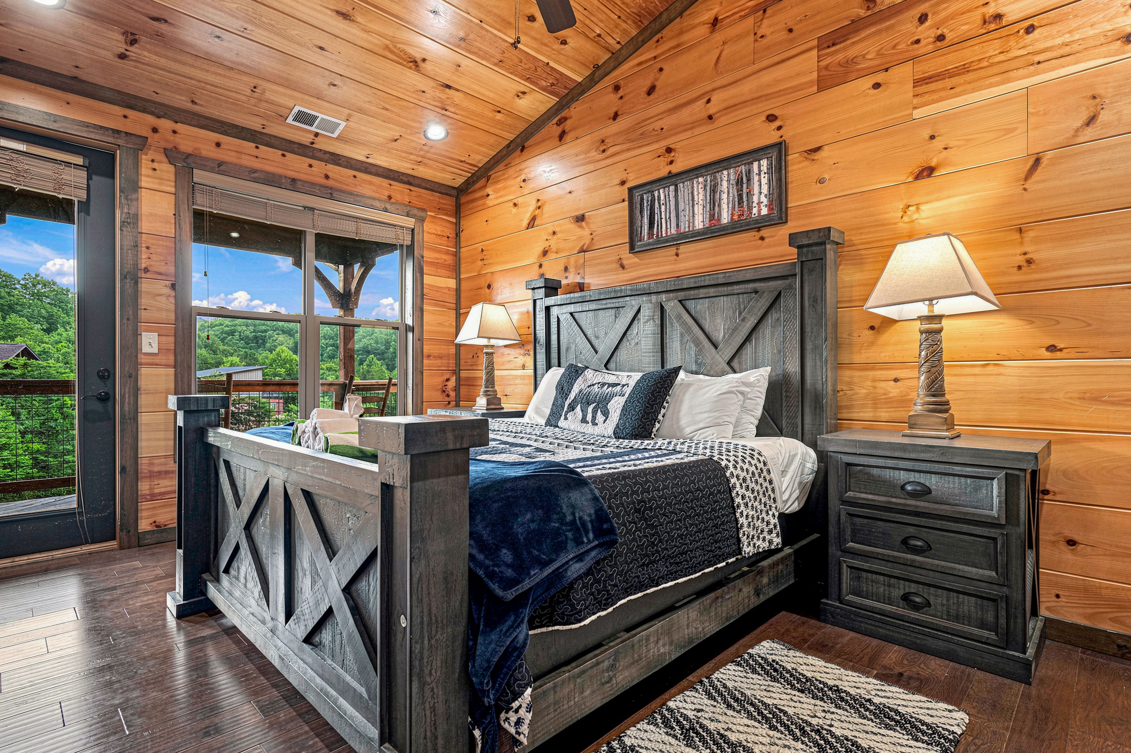 Second upper-level king suite with a private bathroom